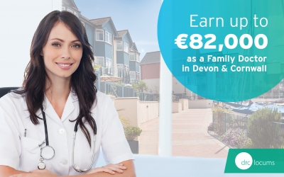 Earn up to €82,000 as a Family Doctor in Devon &amp; Cornwall