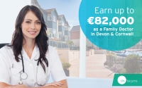 Earn up to €82,000 as a Family Doctor in Devon & Cornwall